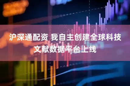 沪深通配资 我自主创建全球科技文献数据平台上线
